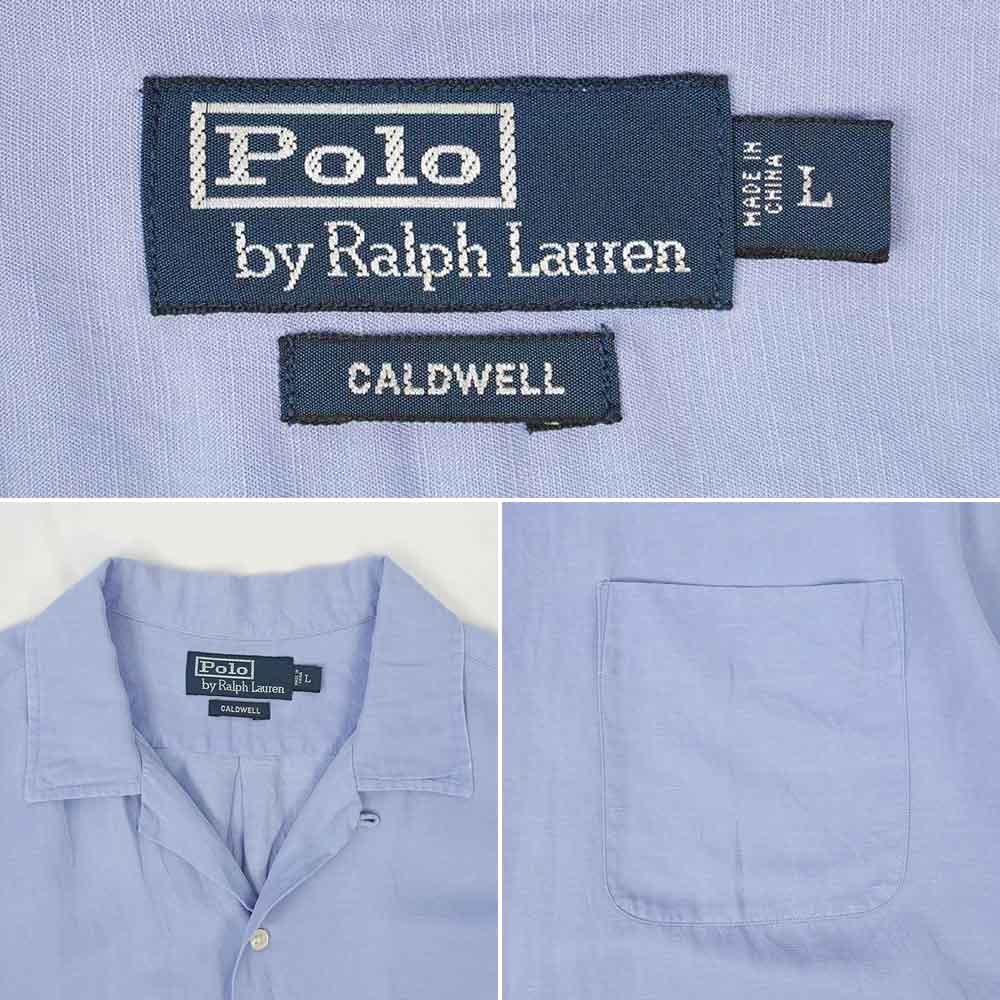 90's Polo Ralph Lauren S/S オープンカラーシャツ 