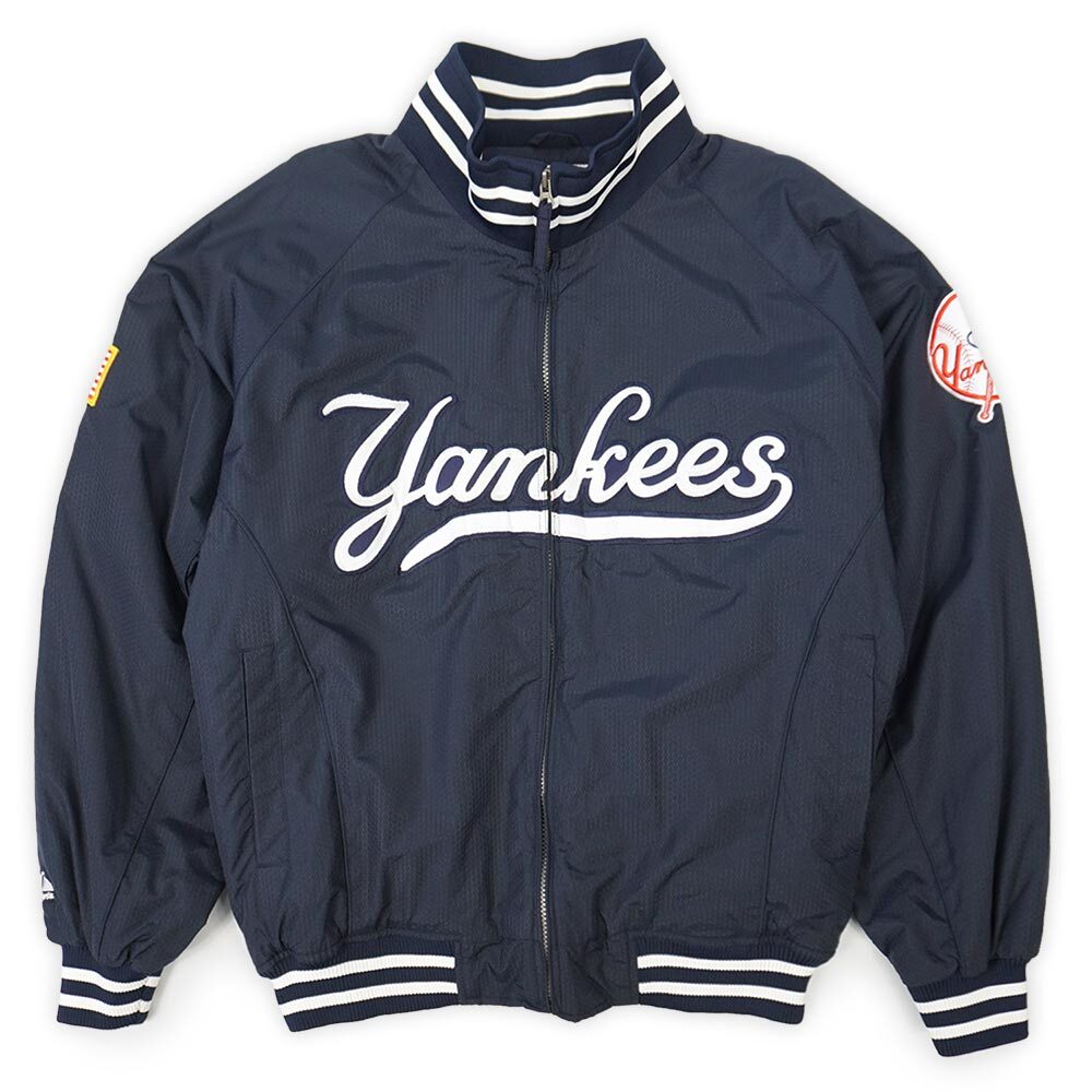 90's New York Yankees フリースライナー ナイロンジャケット 