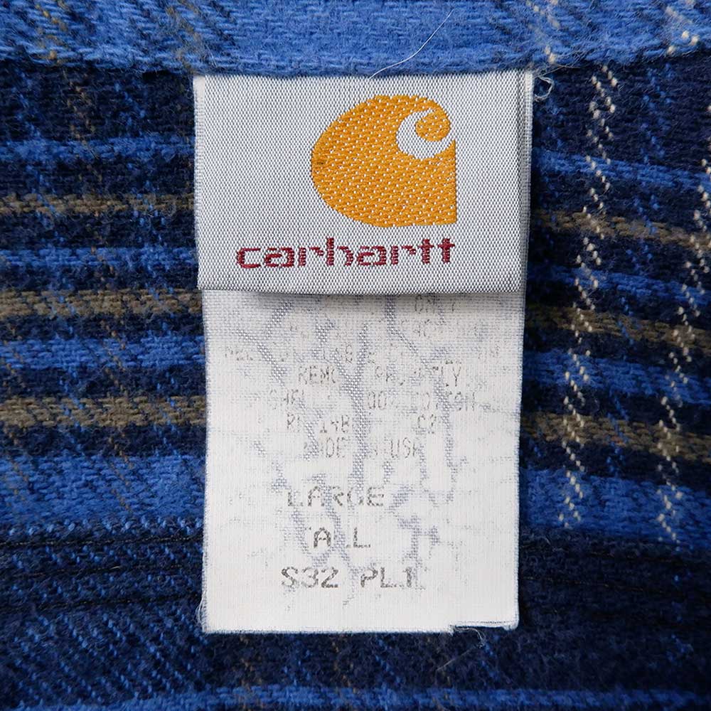 90's Carhartt ヘビーネルシャツ “MADE IN USA”mtp03211501757913