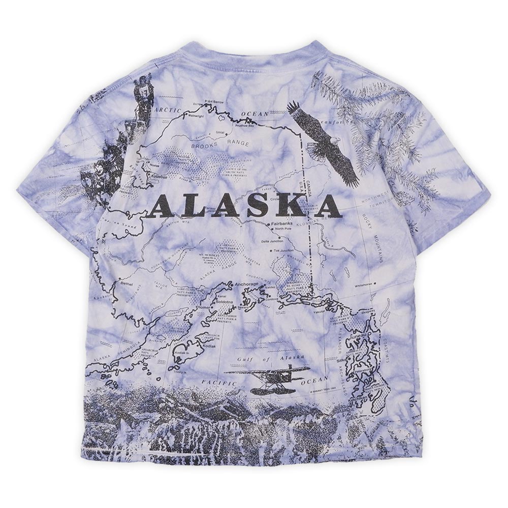 90's ALASKA オールオーバープリントTシャツ 