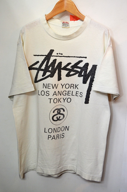 90's Stussy Tシャツ ?WORLD TOUR”ts-495｜VINTAGE / ヴィンテージ-T