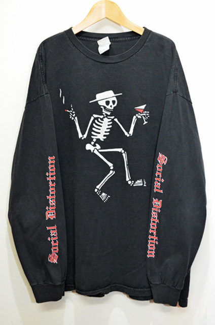 90's Social Distortion L/S Tシャツ “袖プリント” - used&vintage box