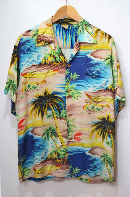 ハレハワイHale Hawaii 50s ビンテージアロハシャツ