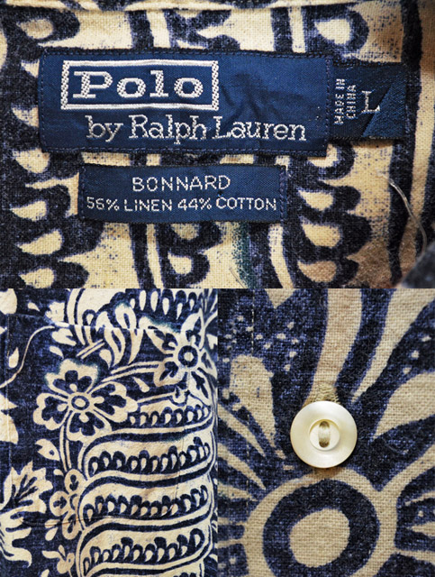 90's Polo Ralph Lauren ハワイアンシャツ 