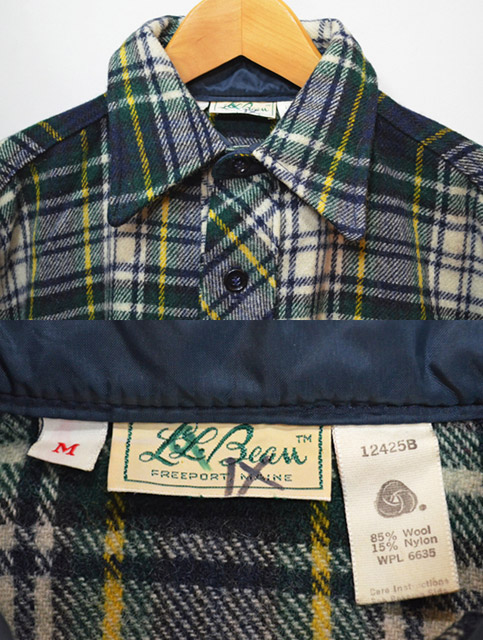 70's L.L.BEAN プルオーバーウールシャツジャケット 