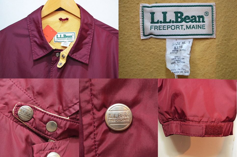 80's L.L.BEAN チンスト付きコーチジャケット - used&vintage box Hi-smile