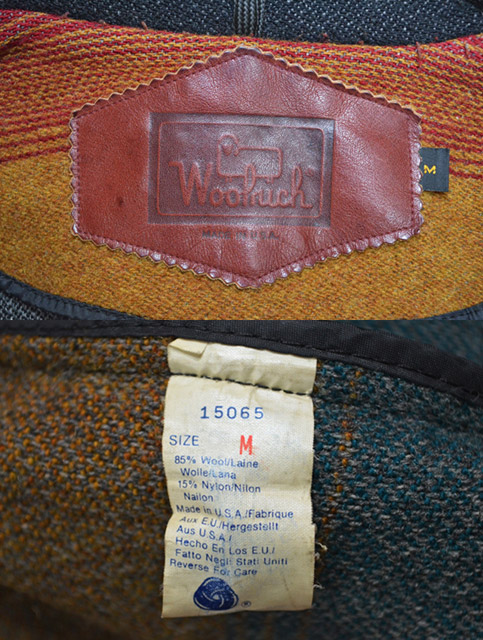 80's Woolrich ネイティブストライプ柄 ラグジャケット 