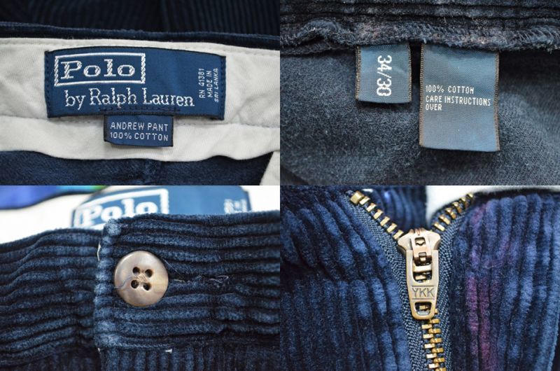 90's Polo Ralph Lauren 太畝コーデュロイパンツ - used&vintage box