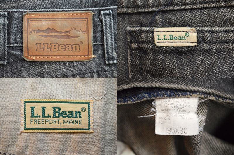80-90's L.L.Bean ブラックデニムパンツ “Lee OEM”