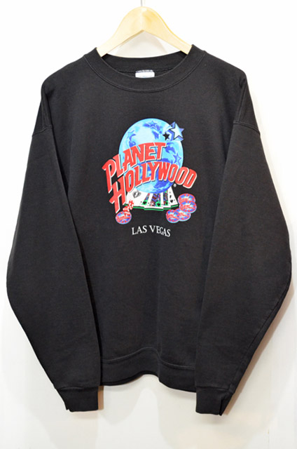 90's PLANET HOLLYWOOD スウェットシャツ “BLACK / USA製