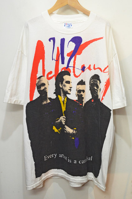 ヴィンテージ90s U2 アクトンベイビーツアー　両面プリント　ブート　Tシャツ