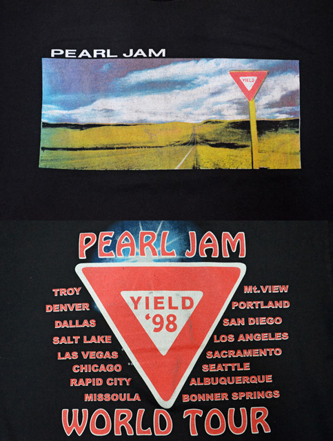 90's PEARL JAM ツアーTシャツ - used&vintage box Hi-smile