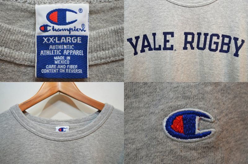 90-00's Champion プリントTシャツ “YALE RUGBY”