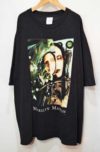90's MARILYN MANSON フォトプリントTシャツ - used&vintage box Hi-smile