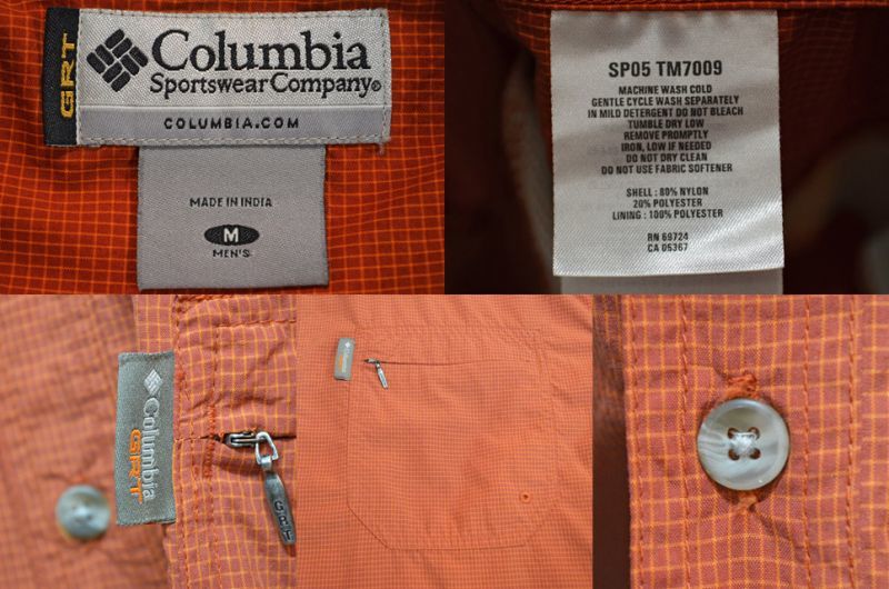 Columbia GRT S/S フィッシングシャツ