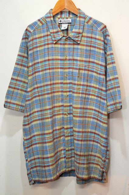 Columbia green ombre check shirt Yahoo!フリマ（旧）+hafengenharia