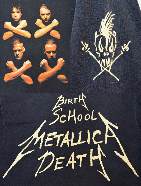 ヴィンテージ VINTAGE  90s  METALLICA/メタリカ BIRTH SCHOOL DEATHプリントTシャツ メンズ XL