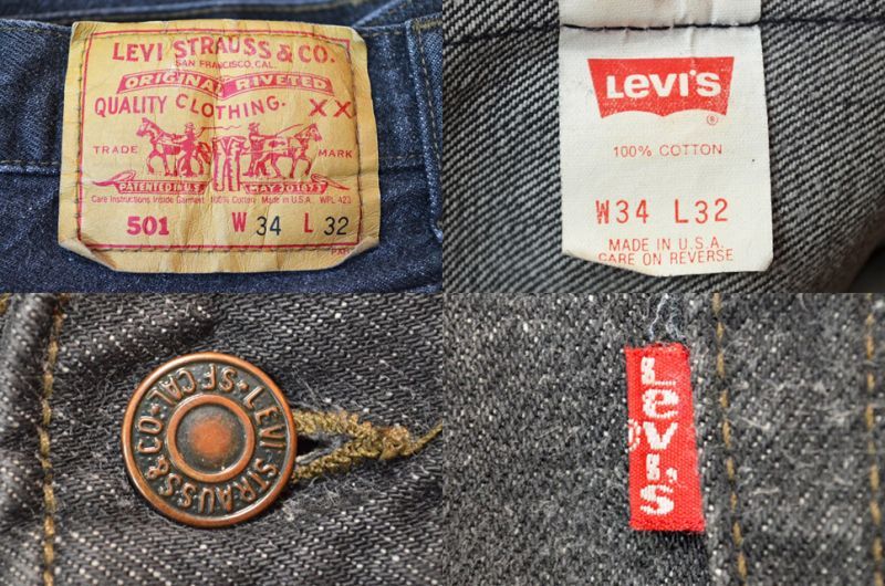 90's Levi's 501 ブラックデニムパンツ “USA製 / 先染め ...