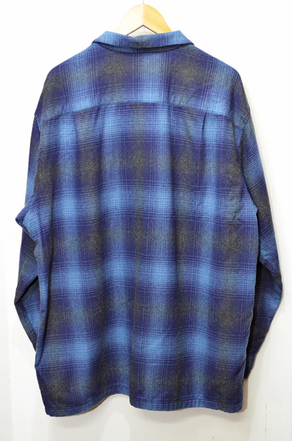 Pendleton ウールシャツ “青ベース / オンブレチェック”