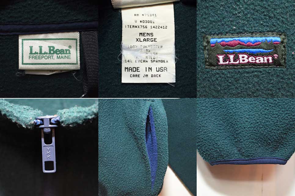 90's L.L.BEAN プルオーバー フリースジャケット “USA製