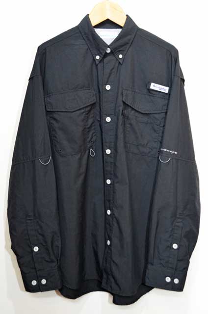 Columbia ナイロンフィッシングシャツ “PFG / BLACK” - used&vintage