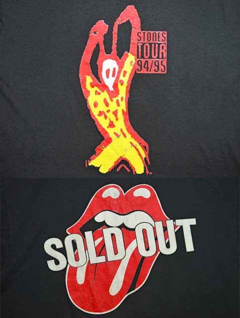 90's The ROLLING STONES Tシャツ “94/95 TOUR” - used&vintage box Hi 