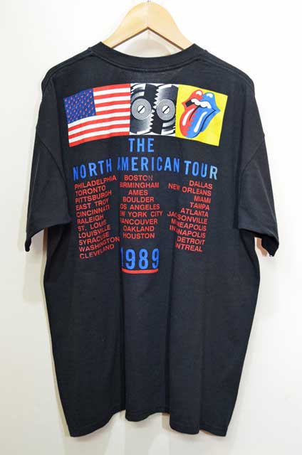 80's THE ROLLING STONES Tシャツ “NORTH AMERICAN TOUR 1989 ...
