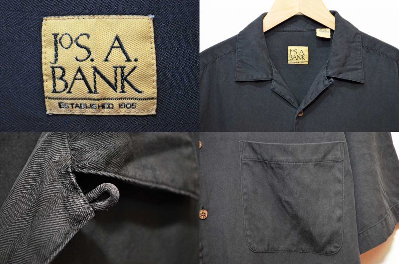 90-00's Jos. A. BANK S/S シルクシャツ