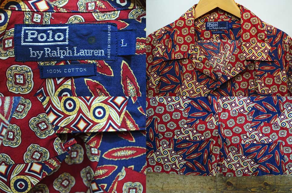 Polo Ralph Lauren S/S 総柄オープンカラーシャツ