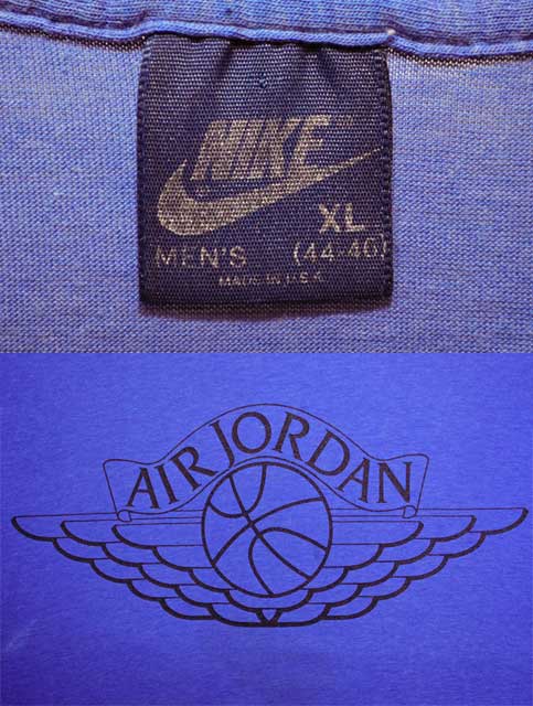 80's NIKE プリントTシャツ “AIR JORDAN” - used&vintage box Hi-smile