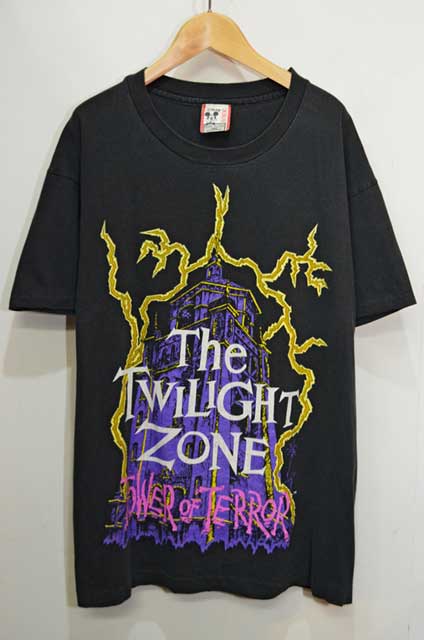 【美品】90s THE TWILIGHT ZONE プリントTシャツ L 黒daisuke古着