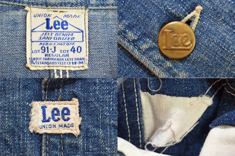 40s Lee 91-j vintage denim jacket ハウスタグ