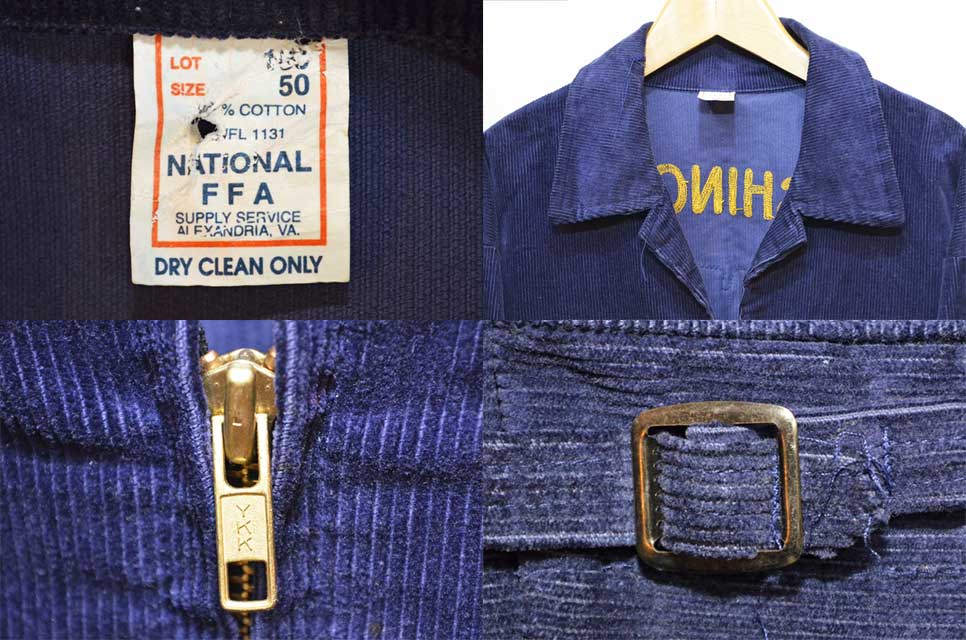 【試着程度】 FFA ジャケット  ファーマーズジャケット　USA製　サイズ50ジップボタンジップアップ