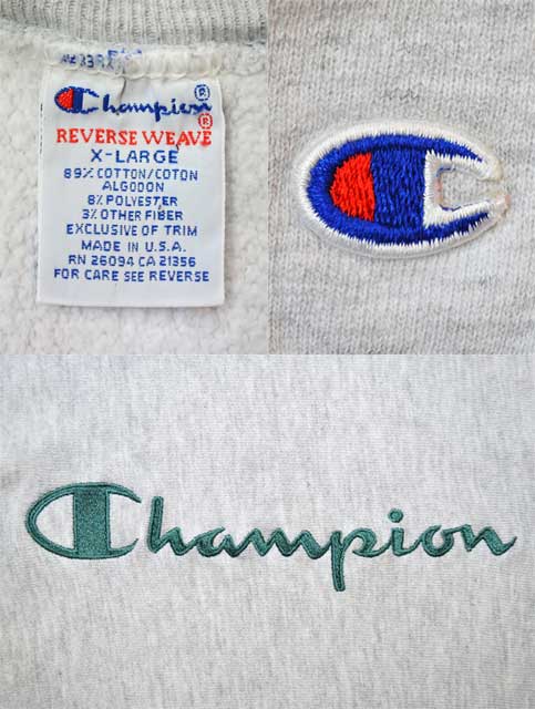 チャンピオン・USA企画・リバースウィーブ・スクリプトロゴ刺繍・パーカー・8