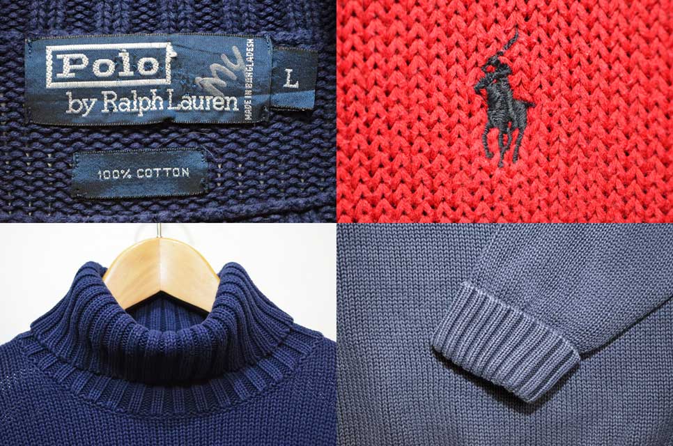 Polo Ralph Lauren タートルネック コットンニット - used&vintage box