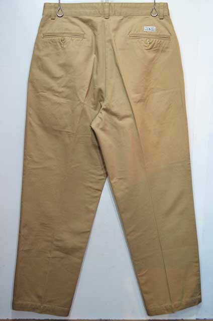 90's Polo Ralph Lauren 2タック チノトラウザー “POLO CHINO / KHAKI”