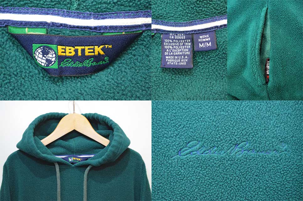 90's EBTEK Eddie Bauer フリースパーカー “MADE IN USA ...