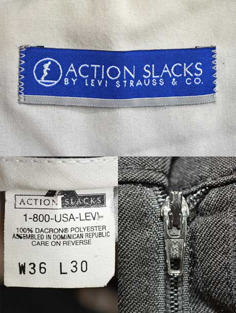 90's Levi's ACTION SLACKS “BLACK / W36×L30” - used&vintage