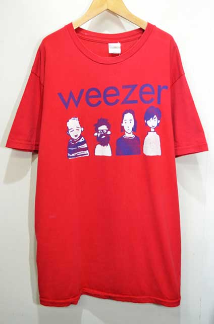 2001年 USA製 giantボディ【weezer】ウィーザー バンドTシャツ-