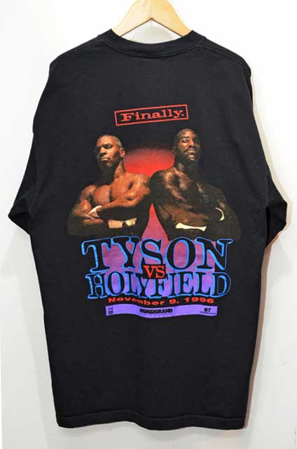1996's TYSON VS HOLYFIELD プリントTシャツ “MADE IN USA”
