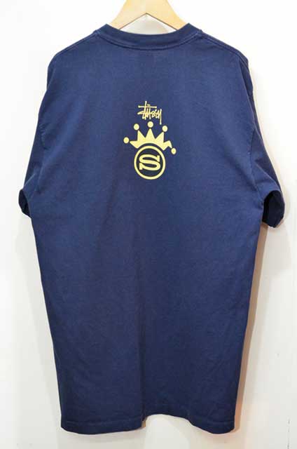 【STUSSY】90s old stussy ロゴTシャツ XL 青 新品