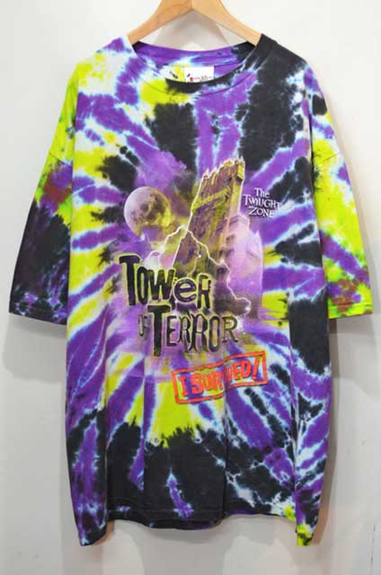 90's Tower of Terror タイダイTシャツ