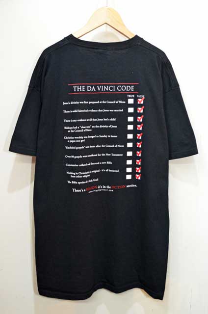 THE DA VINCI CODE Tシャツ ダビンチコード素材COTTON100
