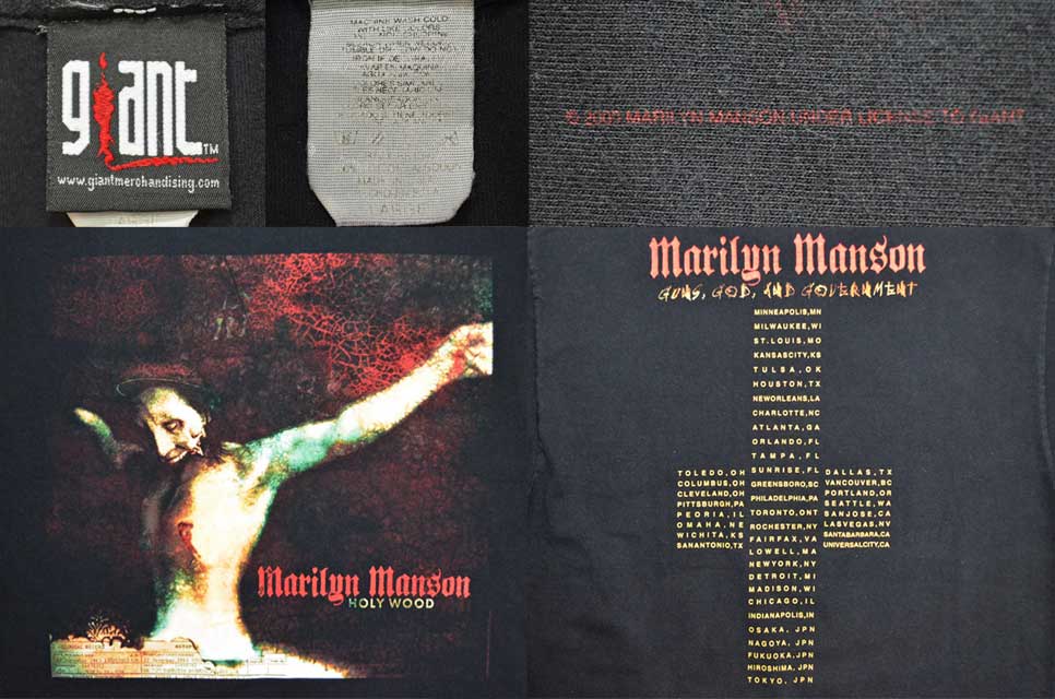 ドッグタウンマリリンマンソン  Marilyn Manson Tシャツ バンドTシャツ