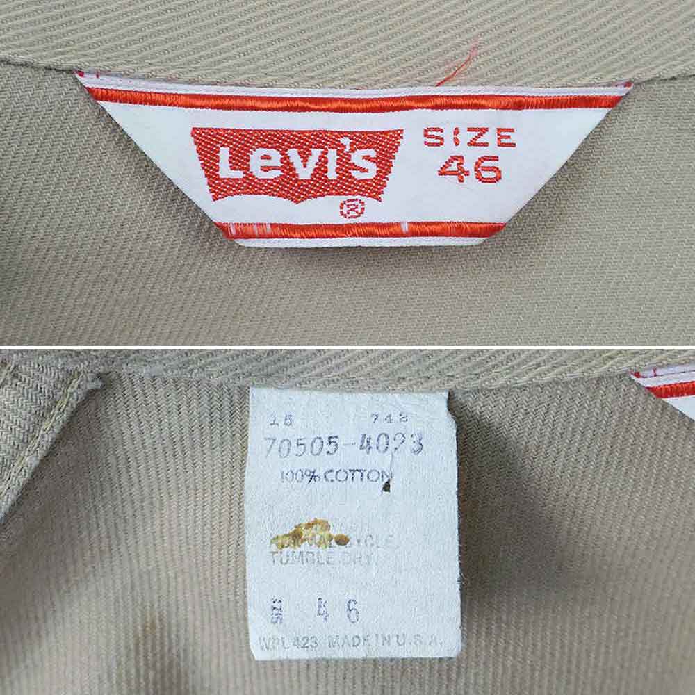 70's Levi's 70505-4023 コットンツイル トラッカージャケット 