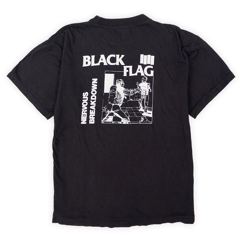 BLACK FLAG Tシャツ ビンテージ バンドT ネイビーftc