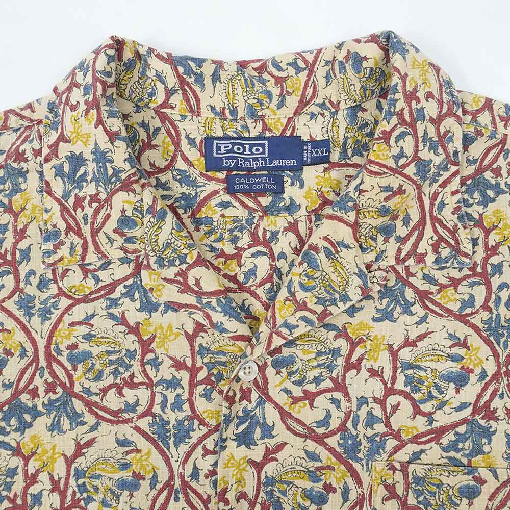90's Polo Ralph Lauren S/S 総柄 オープンカラーシャツ “CALDWELL