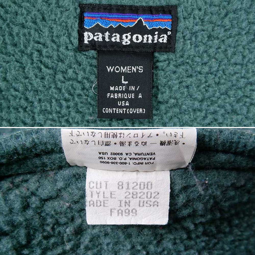 98年製 パタゴニア Patagonia シャーリングコート 28202FA98 フリースジャケット USA製 レディースL ヴィンテージ /eaa288837