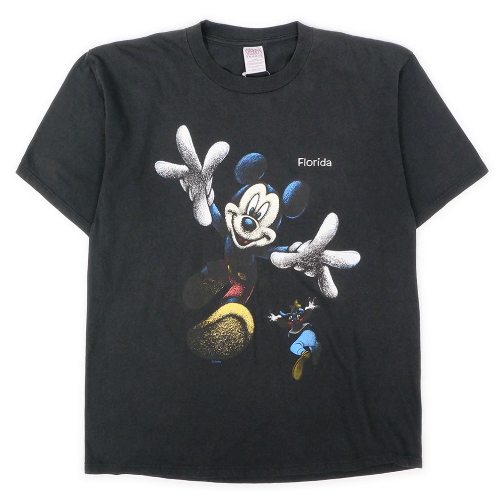 90's Disney 両面プリントTシャツ “Mickey Mouse × GOOFY / MADE IN