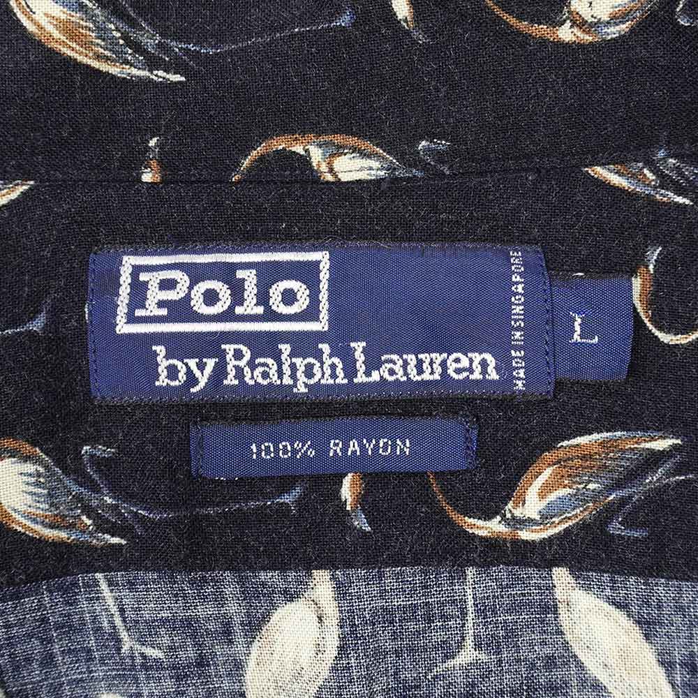 Early 90's Polo Ralph Lauren S/S 総柄 オープンカラーシャツ “RAYON”